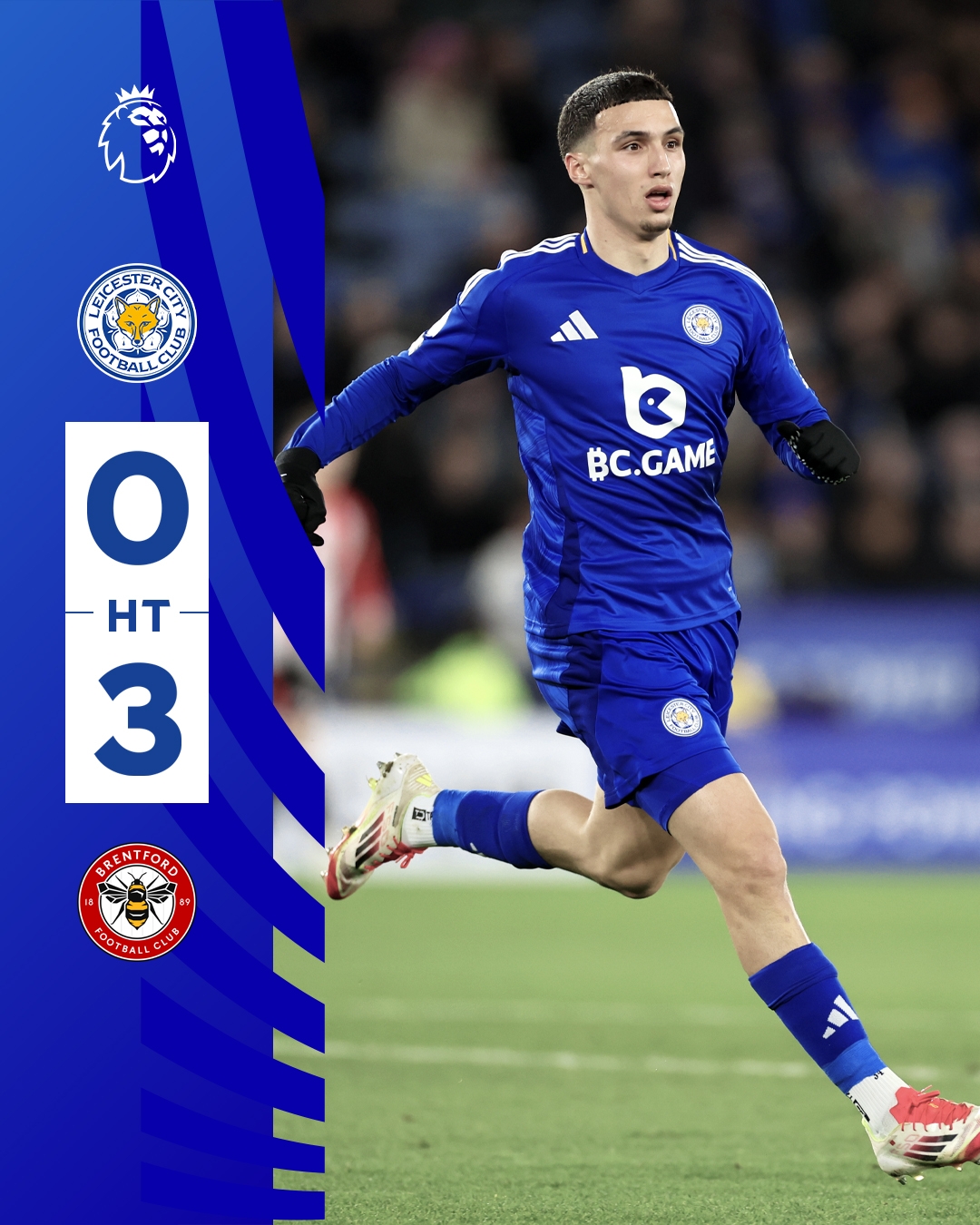 半場0-3！萊斯特若不進球輸球，將主場6連敗0進球創(chuàng)歷史最糟戰(zhàn)績