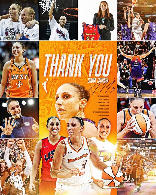 傳奇落幕！WNBA巨星陶樂(lè)西宣布退役 結(jié)束20年職業(yè)生涯